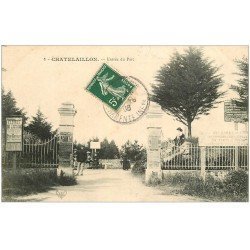 carte postale ancienne 17 CHATELAILLON. Entrée du Parc 1908.