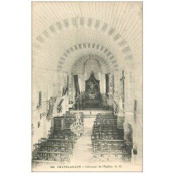 carte postale ancienne 17 CHATELAILLON. Intérieur de l'Eglise