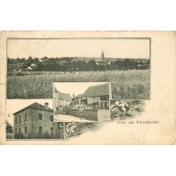57 FARSCHWEILER. Multivues 1916 timbre allemand