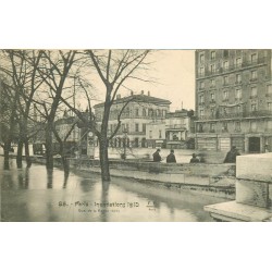 2 cpa PARIS inondations 1910. Quai de la Rapée et des Orfèvres