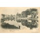 2 cpa 77 MORET-SUR-LOING. Les Vieux Moulins et vue du Fleuve 1902