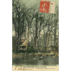 2 x cpa 94 LE PERREUX BRY. Île d'Amour et Le Castelet 1907