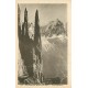 2 cpa 74 CHAMONIX MONT-BLANC. Alpiniste sur les Jumeaux et la Mer de Glace Montenvers 1938