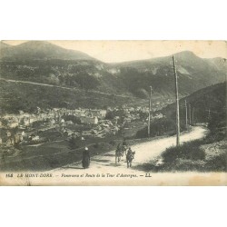 3 cpa 63 LE MONT DORE. Route Tour Auvergne, Pic Capucin, Roches Tuillières et Sanadoire