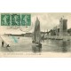 2 cpa 85 LES SABLES D'OLONNE. Tour Arundel et Portail Notre-Dame du Bon-Port 1919