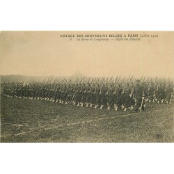 PARIS 16° La Revue de Longchamp Défilé des Zouaves Voyage des Souverains Belges 1910