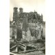 4 photo cpsm petit format 51 REIMS. Incendie Cathédrale et Quartiers Guerre 1914-18