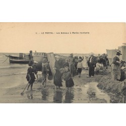 62 LE PORTEL. Les Bateaux de Pêcheurs à Marée montante