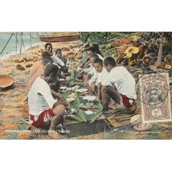 Tahiti AMURAAMAA Déjeuner vers 1914