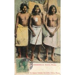 Mexico Mexique. HERMOSILLO Sonora guerriers tribus 1914