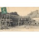 80 LE CROTOY. Ouvriers au Chantier de Construction de barques et bateaux 1909