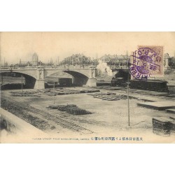 Chine DAIREN. Train Russian Street from Nihon Bridge 1914