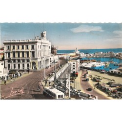 ALGER. Photo cpsm petit format Chambre ce Commerce et Amirauté