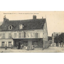 28 NOGENT-LE-ROI. Marché, Ecole maternelle et Librairie Epicerie Forteau