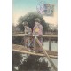 Japon Japan KOBE Geisha sur Passerelle 1914