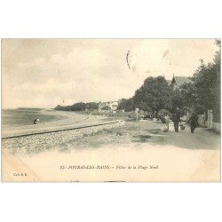 carte postale ancienne 17 FOURAS-LES-BAINS. Villas de la Plage Nord. Timbre manquant...