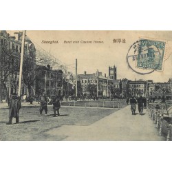 Chine SHANGHAI. Bund with Custom House 1914