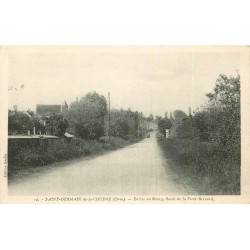 61 SAINT-GERMAIN-DE-LA-COUDRE. Entrée du Bourg route de la Ferté Bernard 1943