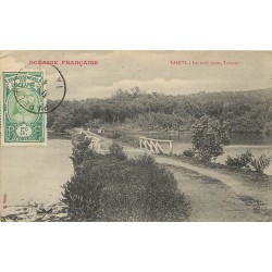 TAHITI. Les trois Ponts Taravao 1914