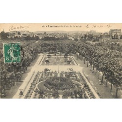 92 ASNIERES SUR SEINE. Parc de la Mairie et Hôtel dfe Ville 1913