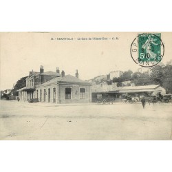 50 GRANVILLE. Attelages à la Gare de l'Ouest-Etat 1910