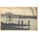 94 ADAMVILLE. Pêcheurs au filet à la Marne Pont du Chemin de Fer 1913
