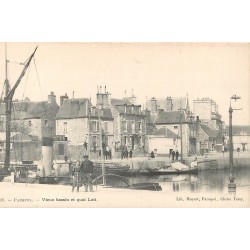 3 x cpa 22 PAIMPOL. Vieux bassin quai Loti, Trio Paimpolaises et Rade route de Bréhat vers 1900