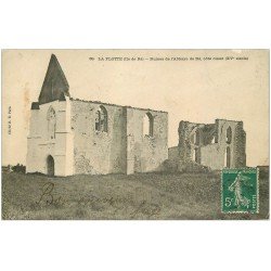 carte postale ancienne 17 LA FLOTTE. Ile de Ré. Ruines Abbaye 1907