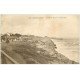 carte postale ancienne 17 LA GRANDE COTE. Arrivée du Tram 1916 (pli transversal)...