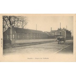 2 x cpa 93 PANTIN. Hospice des Vieillards et Salle des Fêtes vers 1900