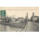 78 ANDRESY. Pont suspendu de fin d'Oise et Vieux Moulin 1909