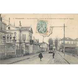 93 VILLEMOMBLE. Tramways de Gagny sur la Grande Rue 1906
