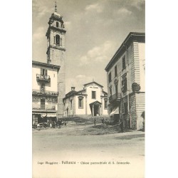 PALLANZA. Commerces et Chiesa parrocchiale di San Leonardo