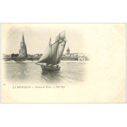carte postale ancienne 17 LA ROCHELLE. Bateaux de Pêche 1901