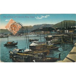 Chine HONGKONG. The Harbour off Wantsai 1914