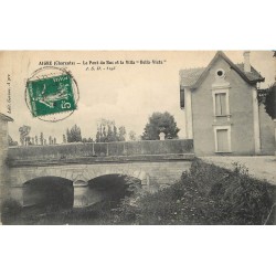 16 AIGRE. Pont du Buc et Villa Bella Vista 1914