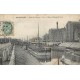 59 DUNKERQUE. Péniches sur Canal de Bergues et Usine Marchand frères 1907