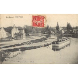 94 JOINVILLE. Péniche sur la Marne 1909