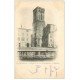 carte postale ancienne 17 LA ROCHELLE. Eglise et Tour Saint-Sauveur 1902 Cordonnerie Saboterie