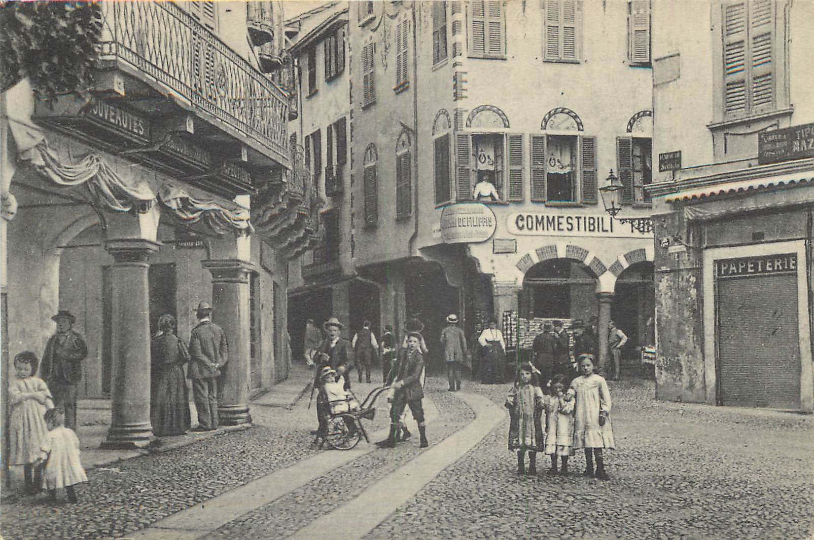 Suisse LUGANO. Piazza Commercio. Impeccable et vierge vers 1912...