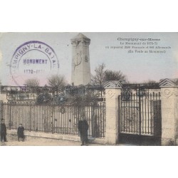 94 CHAMPIGNY-SUR-MARNE. Le Monument de 1870-71 avec Gardien 1927