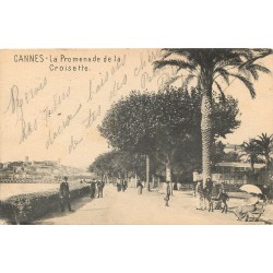 2 cpa 06 CANNES. Promenade de la Croisette 1903 et 1925