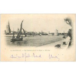 carte postale ancienne 17 LA ROCHELLE. La Digue 1902