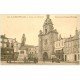 carte postale ancienne 17 LA ROCHELLE. La Grosse Horloge et Statue de l'Amiral Duperré. Pharmacie et Confections Rolland