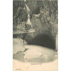2 cpa SUISSE Gorges du Trient vers 1900