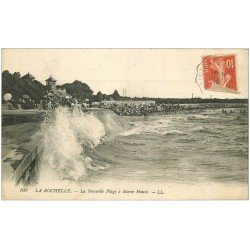 carte postale ancienne 17 LA ROCHELLE. La Plage Nouvelle 1915