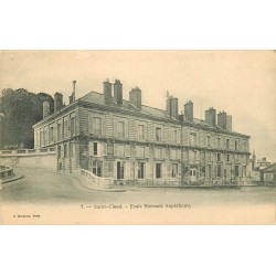 2 cpa 92 SAINT-CLOUD. Ecole Normale Supérieure et Parc ancien Château vers 1900