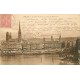 6 cpa 76 ROUEN. Pont Corneille, Bon-Secours, Quais Paris et Bourse, Cathédrale & Escalier Bibliothèque