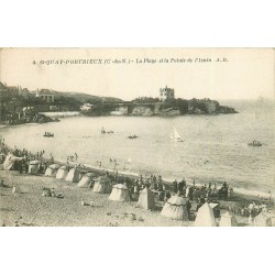 2 cpa 22 SAINT-QUAY-PORTRIEUX. Plage, Pointe Isnin et Sémaphore