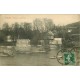 2 cpa 27 VERNON. Rameurs dans le Bras de Saint-Jean et Vieux Pont 1911